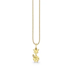 Gold & Diamond Giraffe Tail Charm