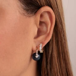 Gold & Diamond Graduated Bezel Kyanite Luxuria Earrings