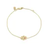 Gold & Diamond Hamsa Bracelet