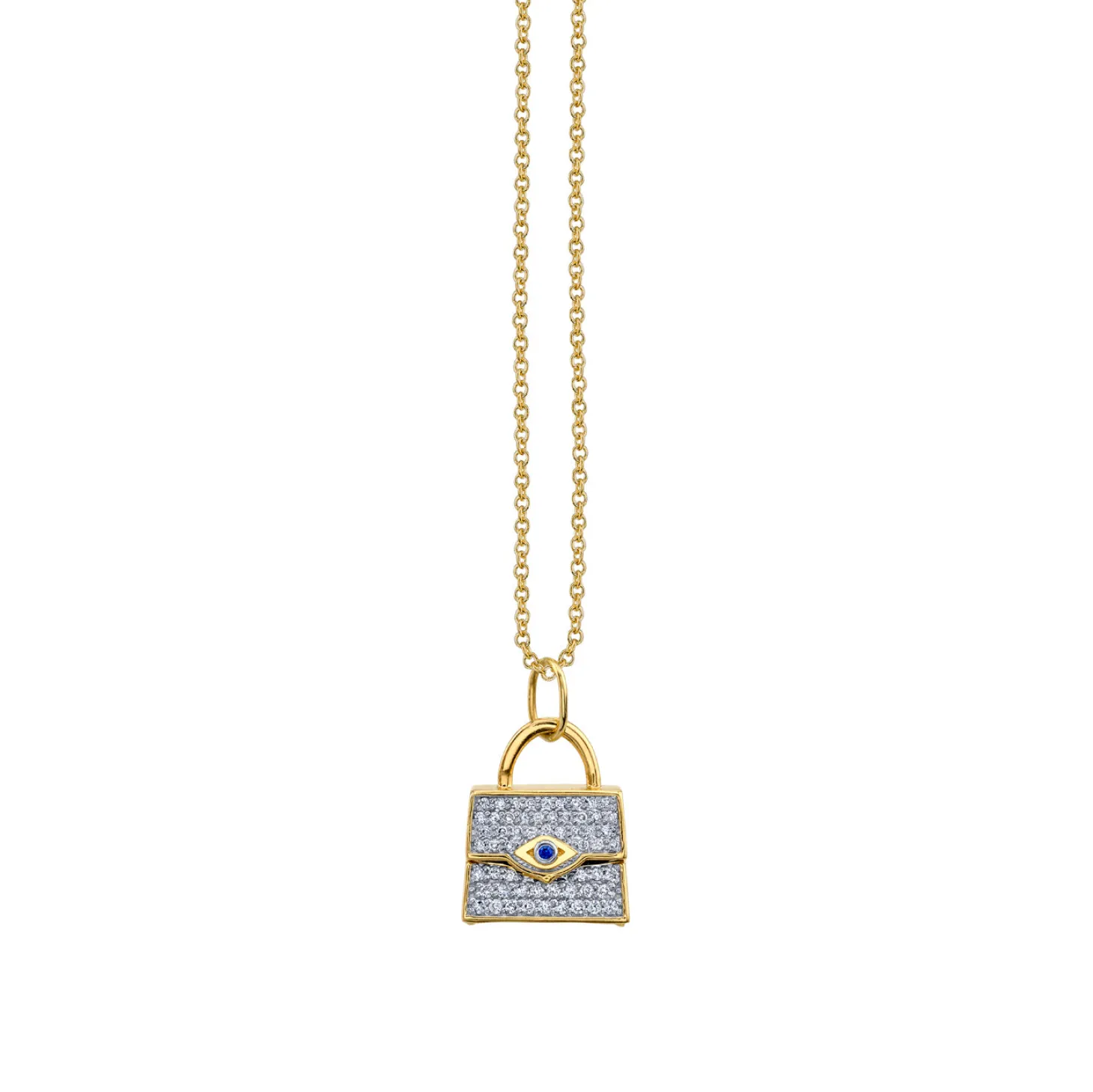 Gold & Diamond Handbag Charm