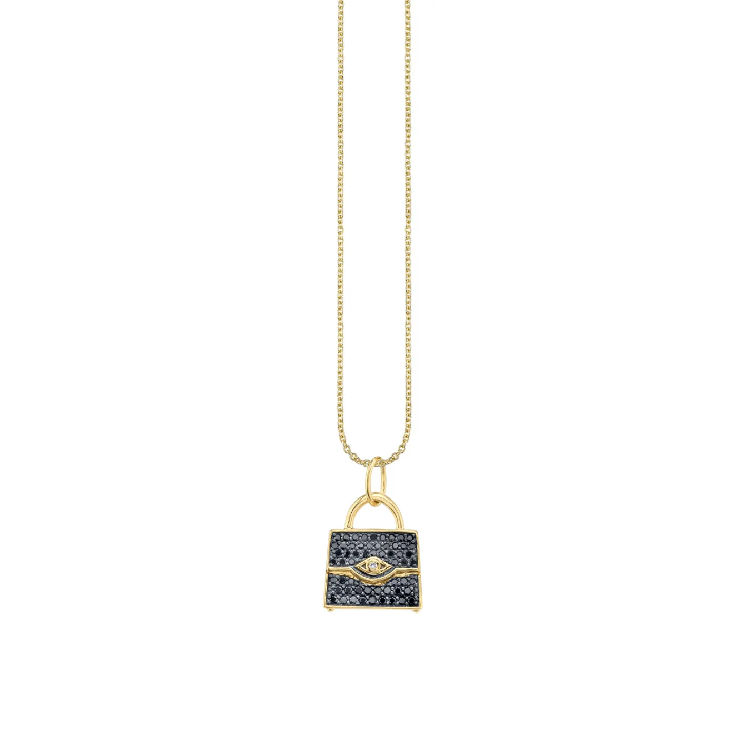 Gold & Diamond Handbag Charm