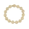 Gold & Diamond Happy Face Eternity Bracelet