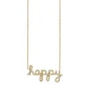 Gold & Diamond Happy Necklace