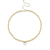 Gold & Diamond Heart Choker