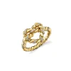 Gold & Diamond Heart Knot Ring