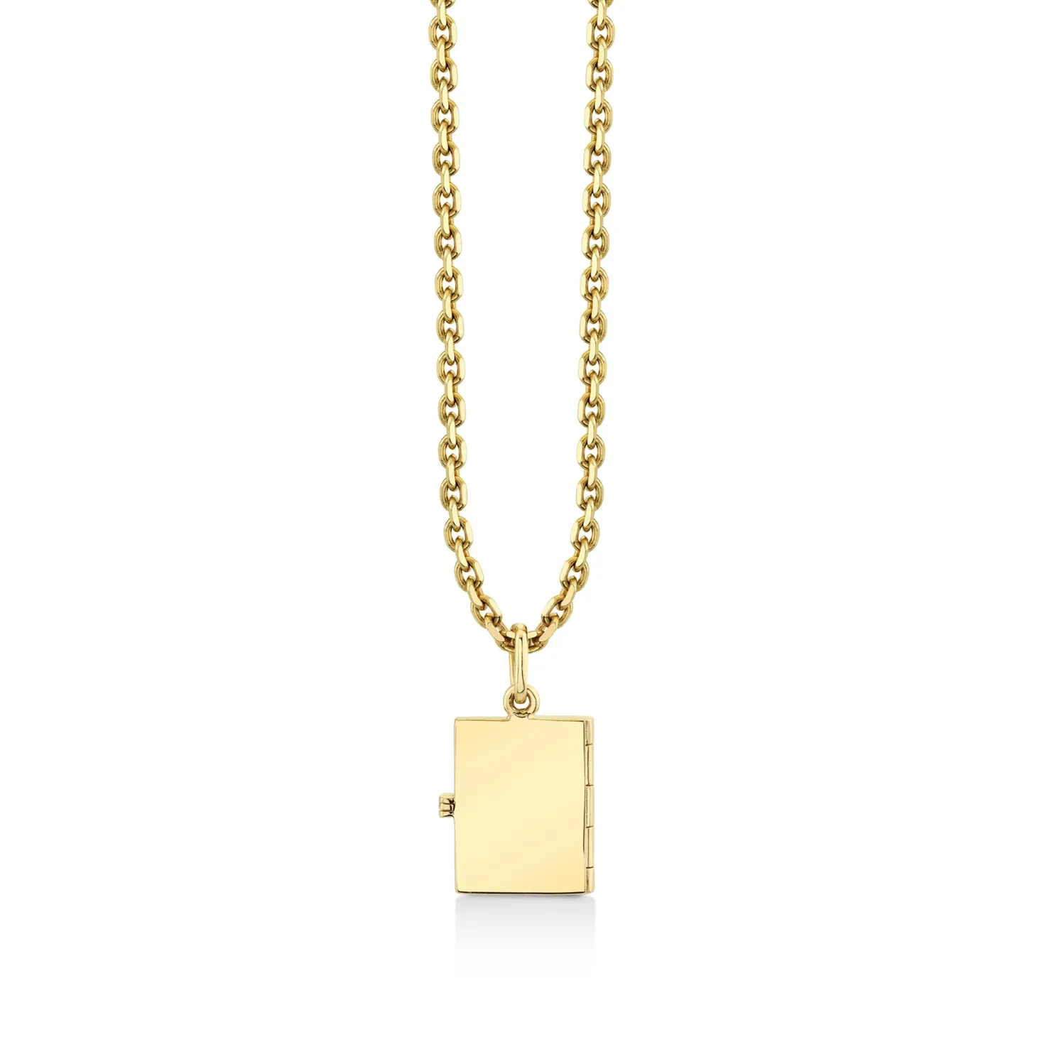 Gold & Diamond Heart Locket Charm