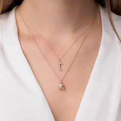 Gold & Diamond Hermit Crab Charm