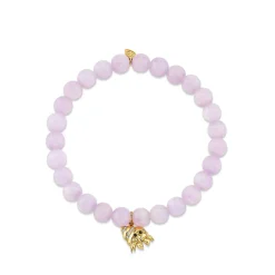 Gold & Diamond Hermit Crab on Lavender Amethyst
