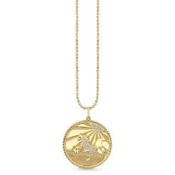 Gold & Diamond Horse Coin Charm