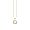 Gold & Diamond Horseshoe Open Icon Charm