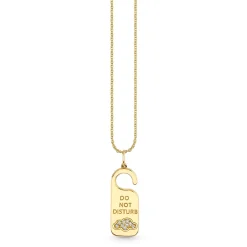 Gold & Diamond Hotel Door Tag Charm