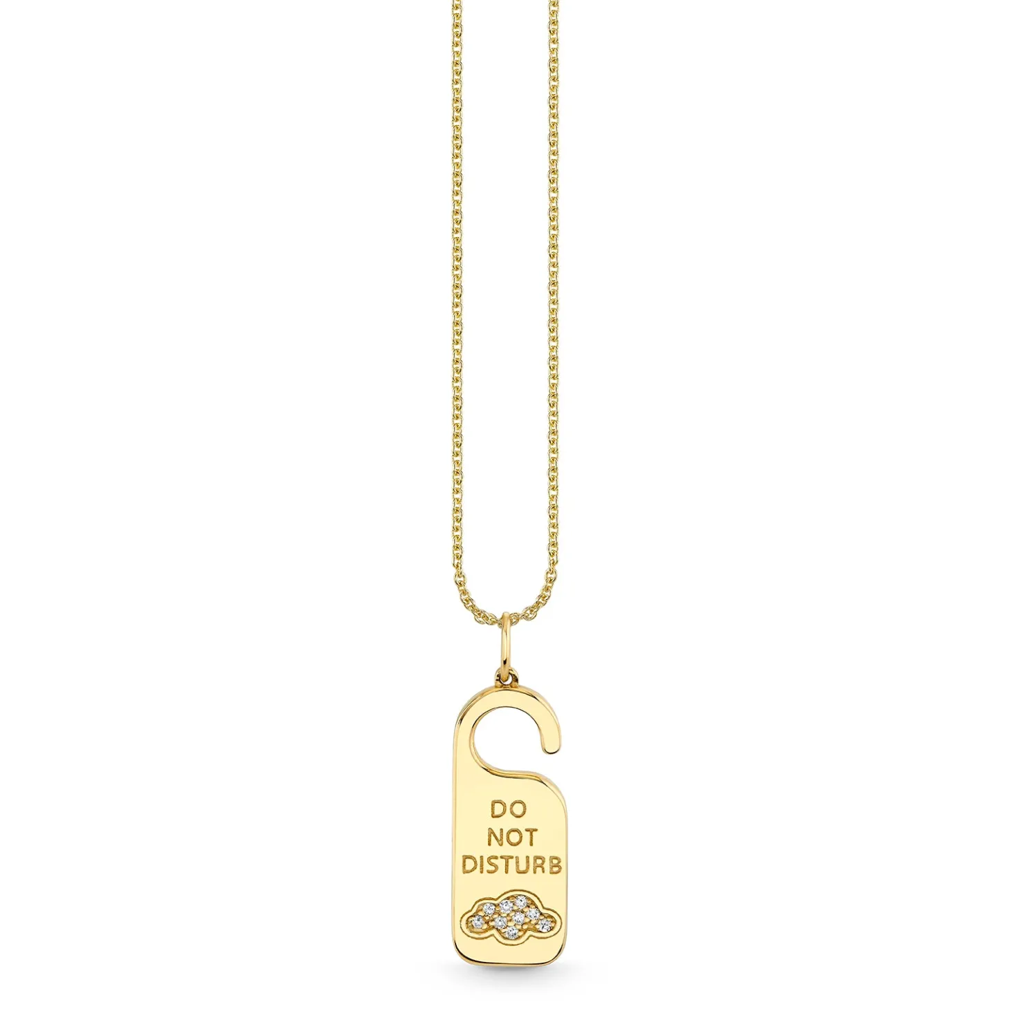 Gold & Diamond Hotel Door Tag Charm