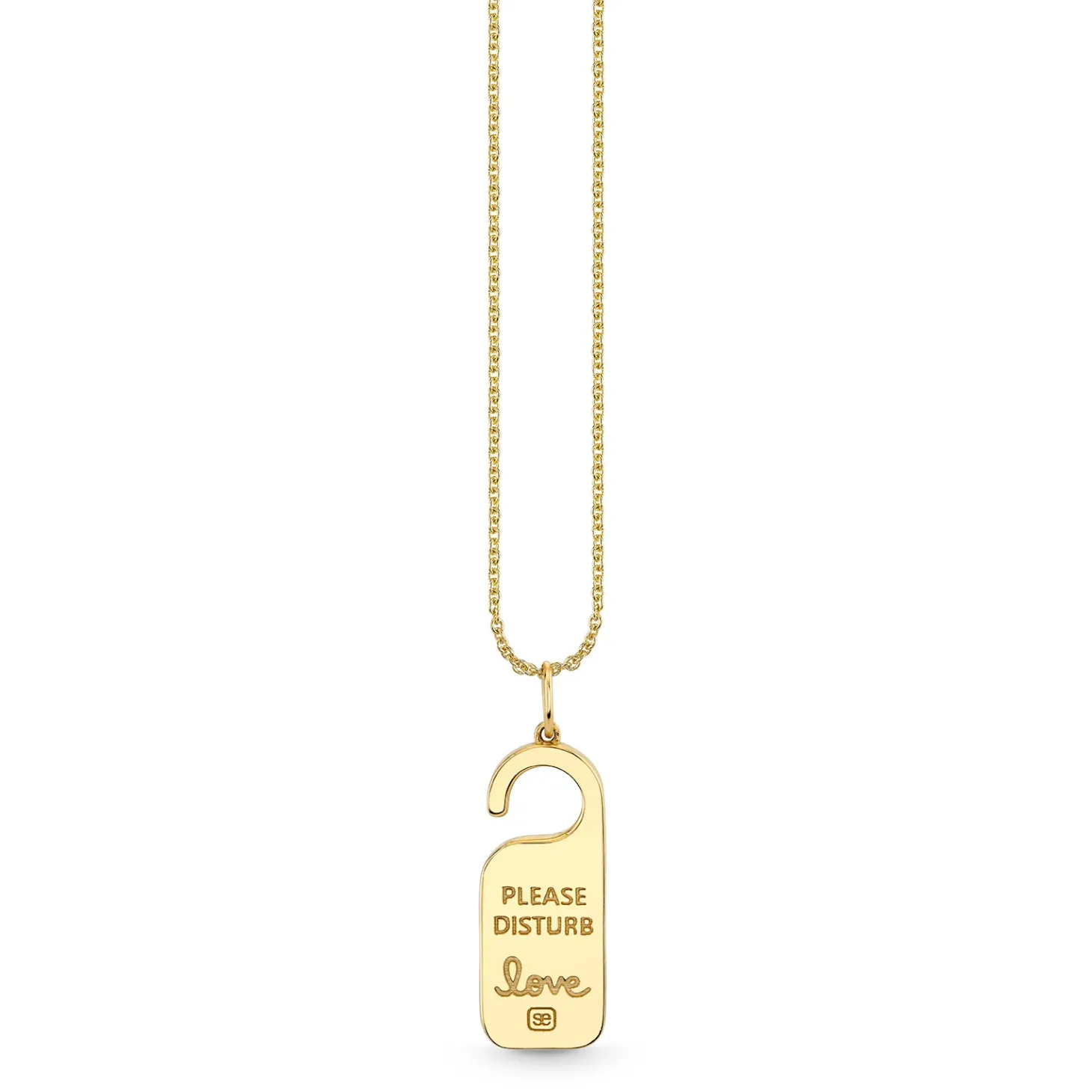 Gold & Diamond Hotel Door Tag Charm