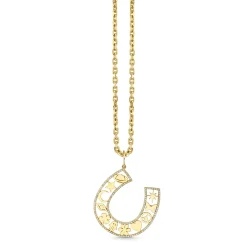 Gold & Diamond Icon Horseshoe Charm