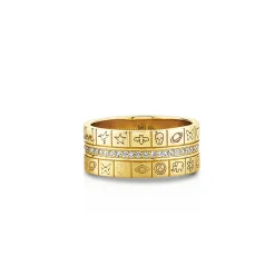 Gold & Diamond Icon  Ring