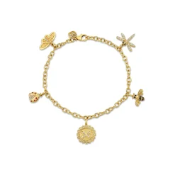 Gold & Diamond Iconic Insect Bracelet