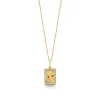 Gold & Diamond Iconography Rectangle Charm