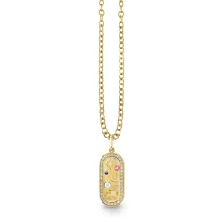 Gold & Diamond Iconography Stadium Charm