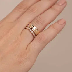 Gold & Diamond Iconography Ring