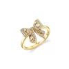 Gold & Diamond Icons Bow Ring