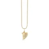 Gold & Diamond Large Conch Shell Charm