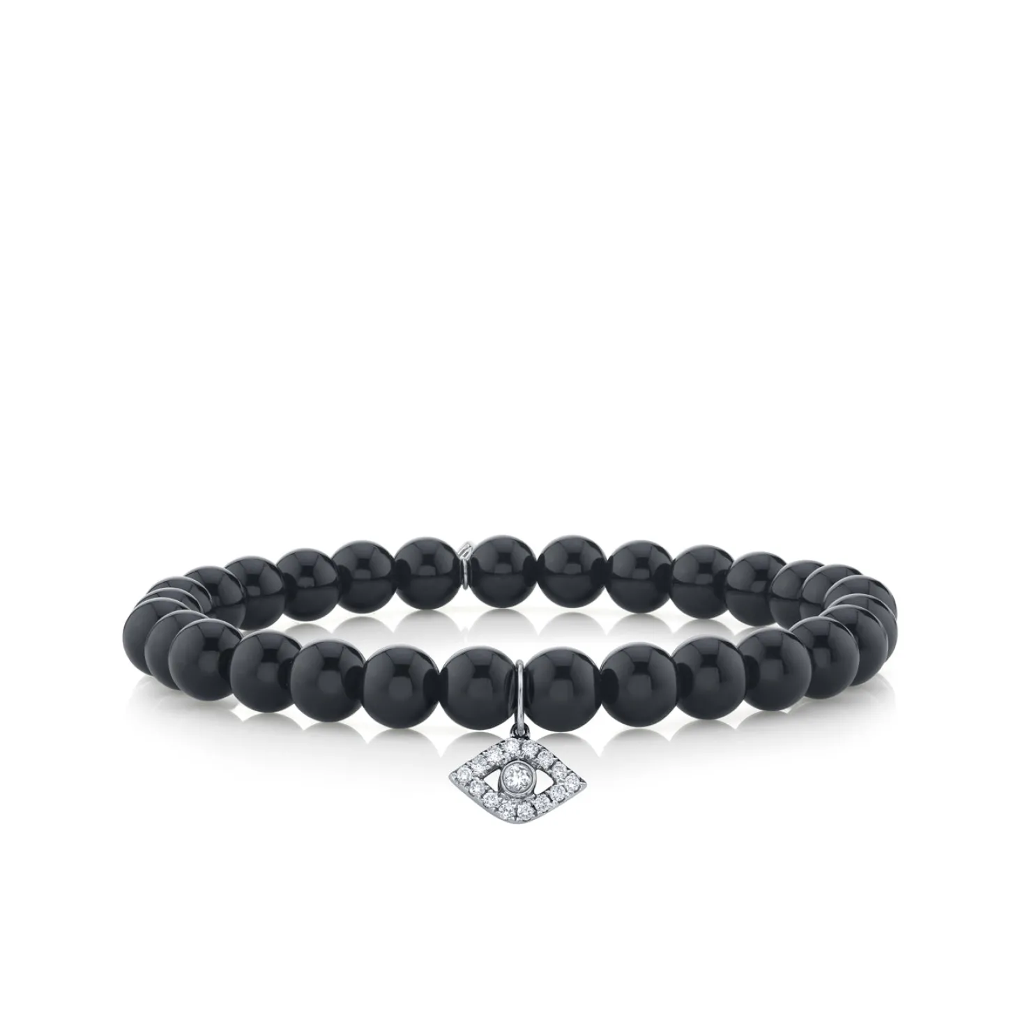 Gold & Diamond Large Eye on Onyx