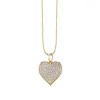 Gold & Diamond Large Heart Charm
