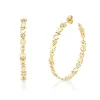 Gold & Diamond Large Icon Hoops