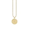 Gold & Diamond Large Pisces Zodiac Medallion