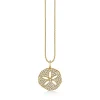 Gold & Diamond Large Sand Dollar Charm