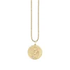 Gold & Diamond Large Scorpio Zodiac Medallion