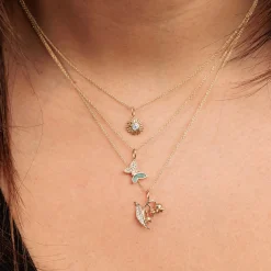 Gold & Diamond Lily Of The Valley Charm