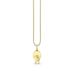 Gold & Diamond Lion Tail Charm