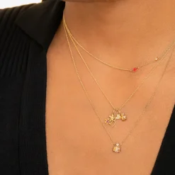 Gold & Diamond Love & Luck Charm