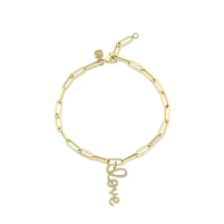 Gold & Diamond Love Bracelet