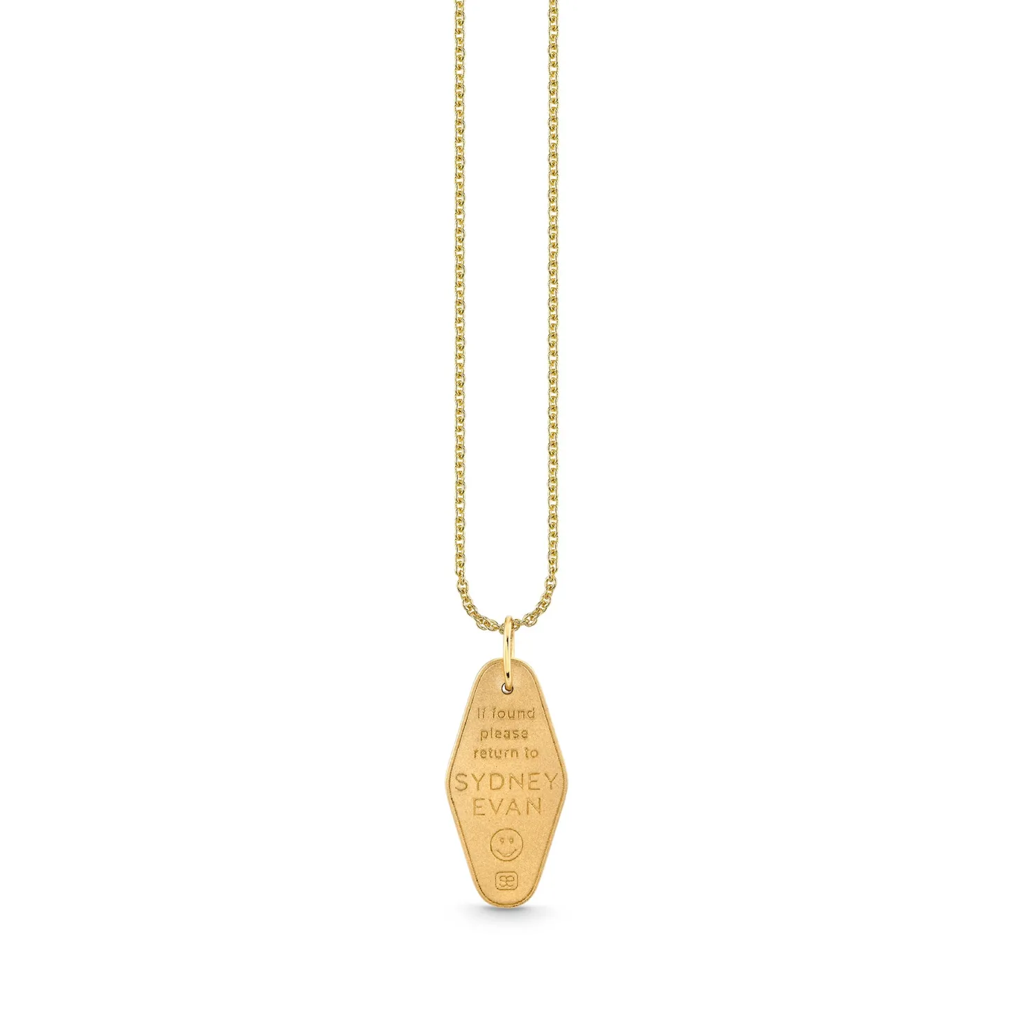 Gold & Diamond Love Hotel Tag Charm