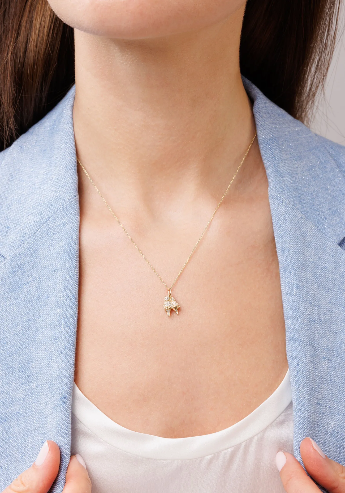 Gold & Diamond Lovebirds Charm