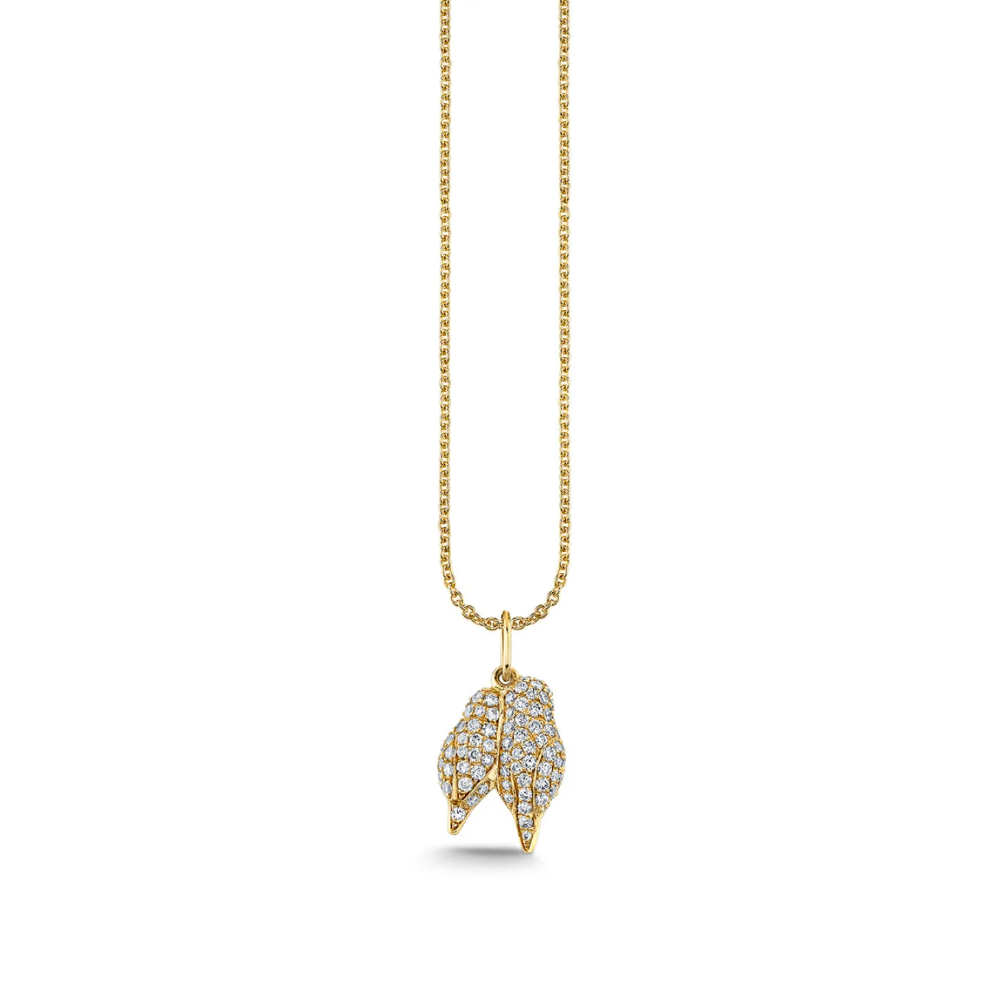 Gold & Diamond Lovebirds Charm