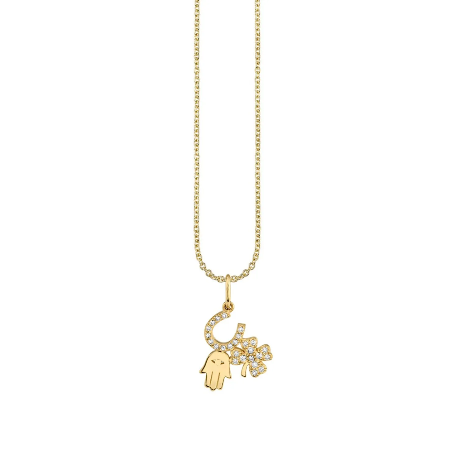 Gold & Diamond Luck and Protection Charm
