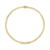 Gold & Diamond Luck Icons Bar Necklace