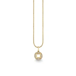Gold & Diamond Lucky Coin Charm