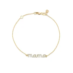 Gold & Diamond Mama Bracelet