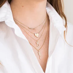 Gold & Diamond Mama Necklace
