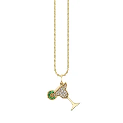 Gold & Diamond Margarita Charm