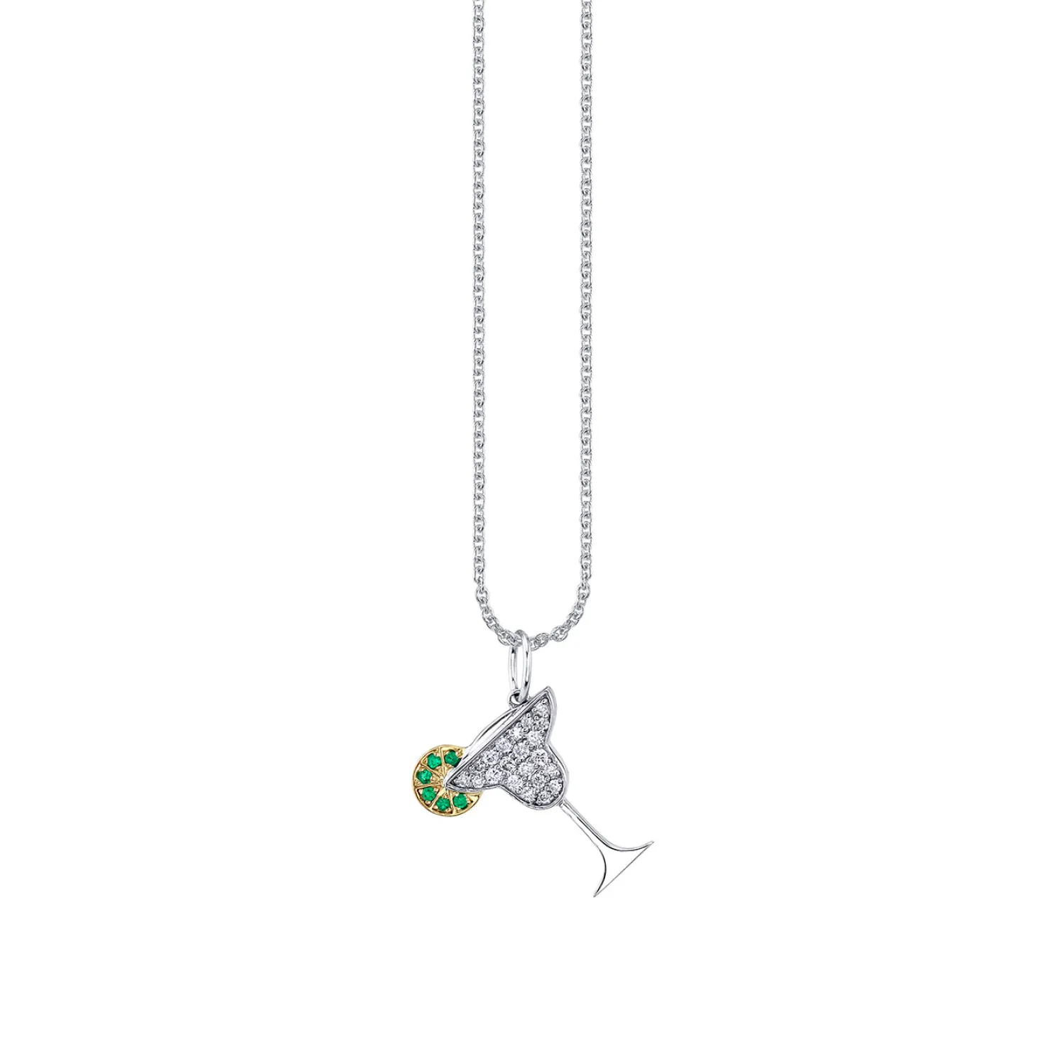 Gold & Diamond Margarita Charm