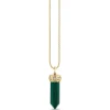 Gold & Diamond Marquise Eye Long Stone Charm