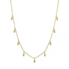 Gold & Diamond Marquise Eye Fringe Necklace