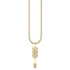 Gold & Diamond Marquise Eye Arrow Charm