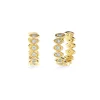 Gold & Diamond Marquise Eye Huggies