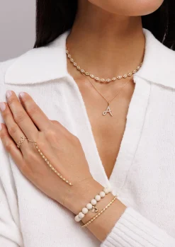 Gold & Diamond Marquise Eye Princess Bracelet